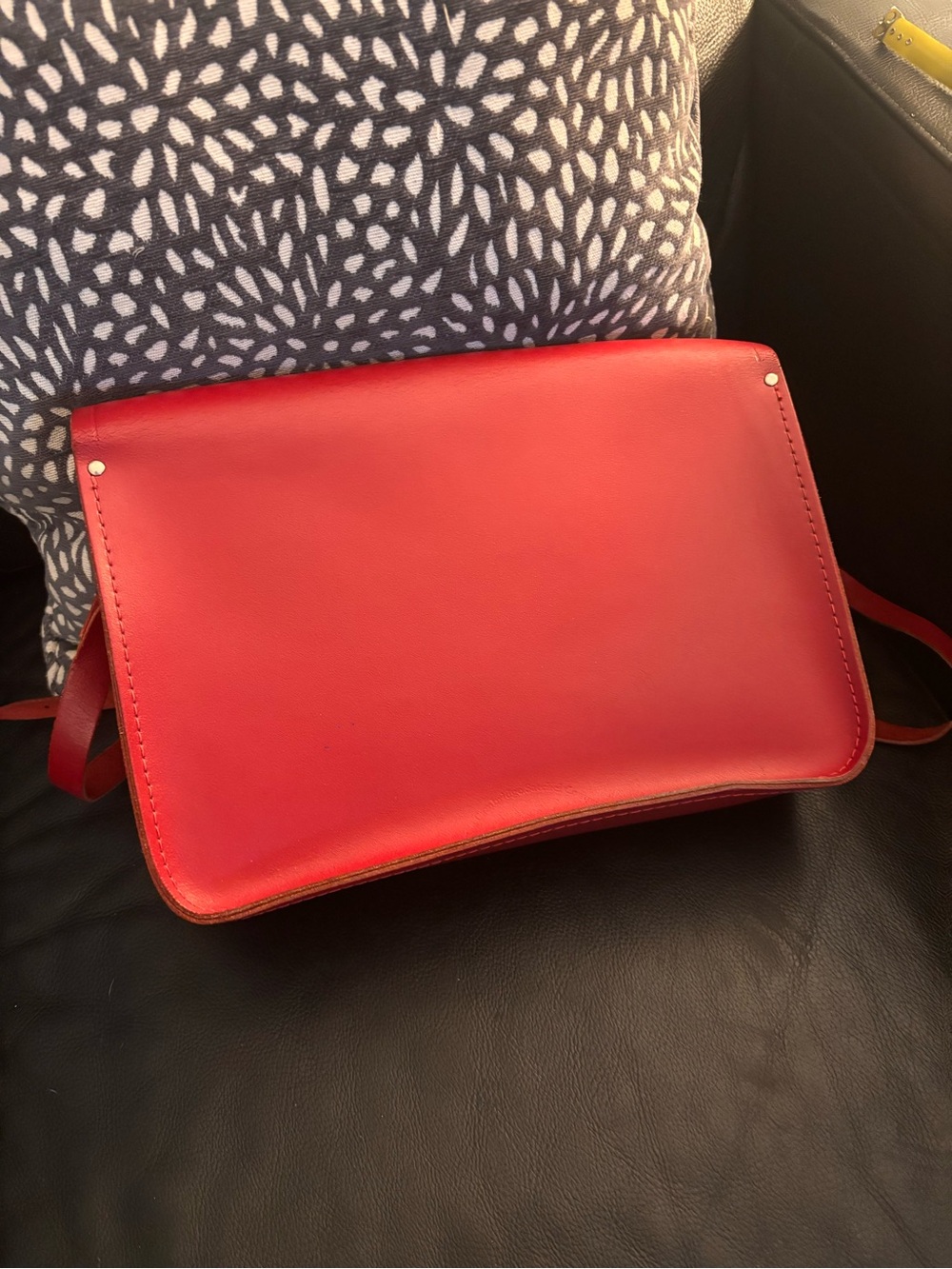 The Cambridge Satchel Company Red Leather Satchel Crossbody - Picture 4 of 9